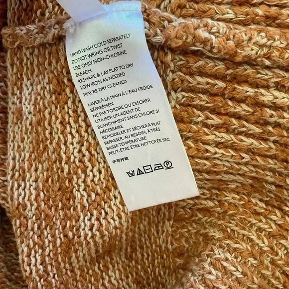 Anthropologie V- Neck Pull Over Sweater with Tie at the Neck - Picture 5 of 5